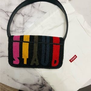 Staud Tommy beaded shoulder bag